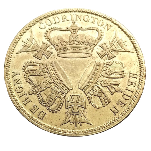 Jeton Sultan Abdoul Meijid Victoire de Navarin pour la liberté de la Grèce 1827 Laiton 17.98 gr 34 mm