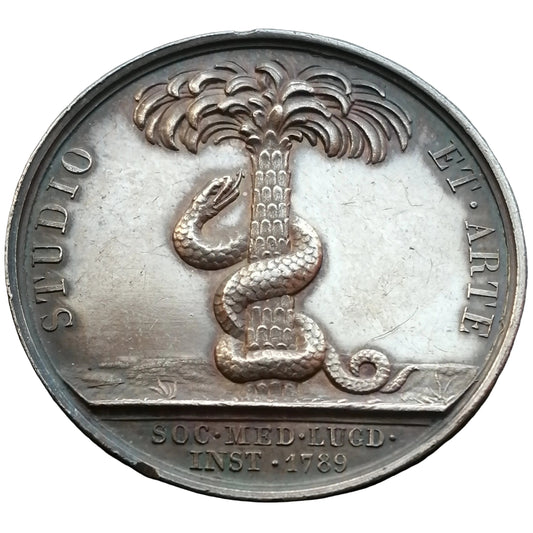 Jeton Société de médecine de Lyon 1789 Argent 14.57 gr 29.5 mm