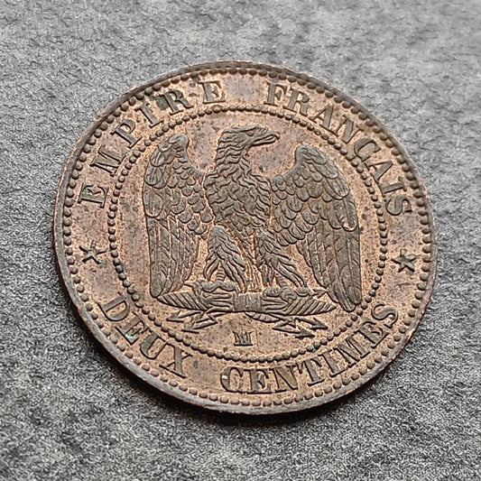 Napoléon III (1852-1870) 2 Centimes 1855 MA Marseille Ancre