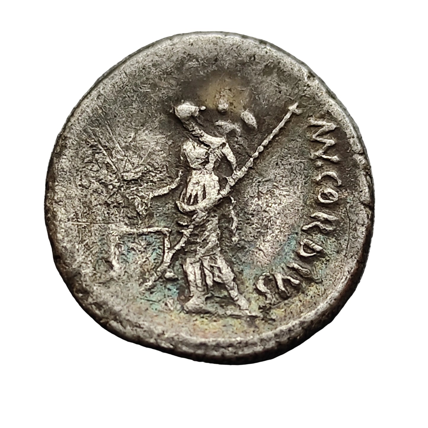 República Romana Denario Cordia 46 aC Plata 17,5 mm 3,13 gr