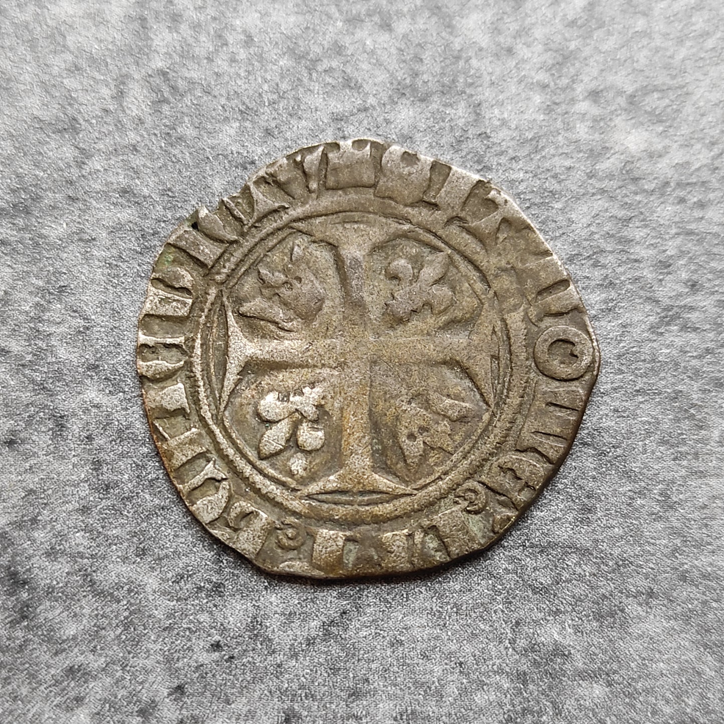 Charles VI (1380-1422) Blanc dit "Guénar" Point 2ème Romans 2.93 gr
