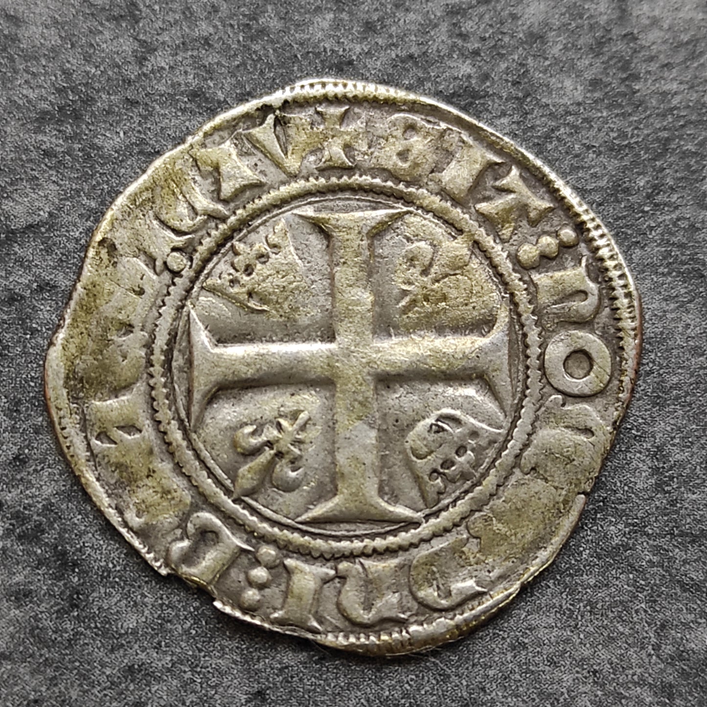 Charles VI (1380-1422) Blanc dit "Guénar" point 16ème Tournai 2.88 gr