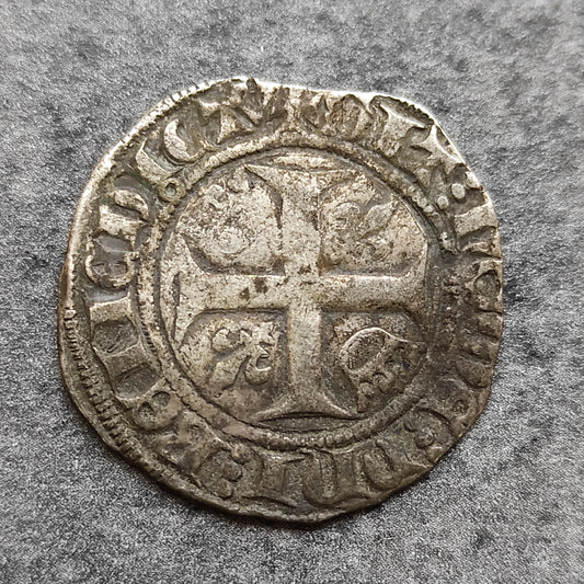 Charles VI (1380-1422) Blanc dit "guénar" Point 16ème Tournai 2.81 gr