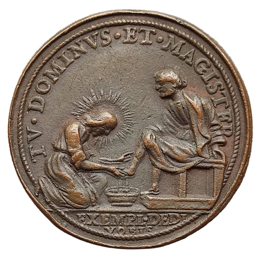 Vatican et Etats Pontificaux Médaille Clemens X (1670-1676) Tv Dominvs Et Magister Anno VI 1675 40 mm 21.13 gr