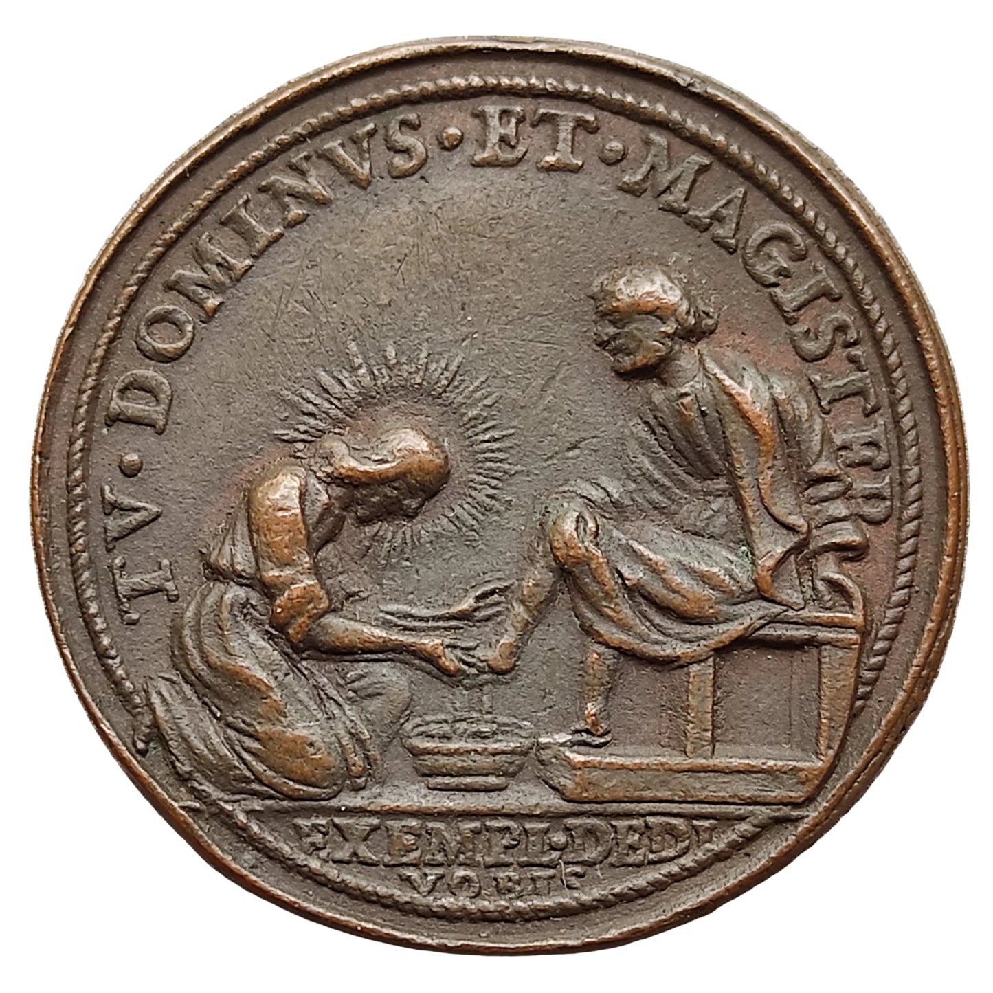 Vatican et Etats Pontificaux Médaille Clemens X (1670-1676) Tv Dominvs Et Magister Anno VI 1675 40 mm 21.13 gr