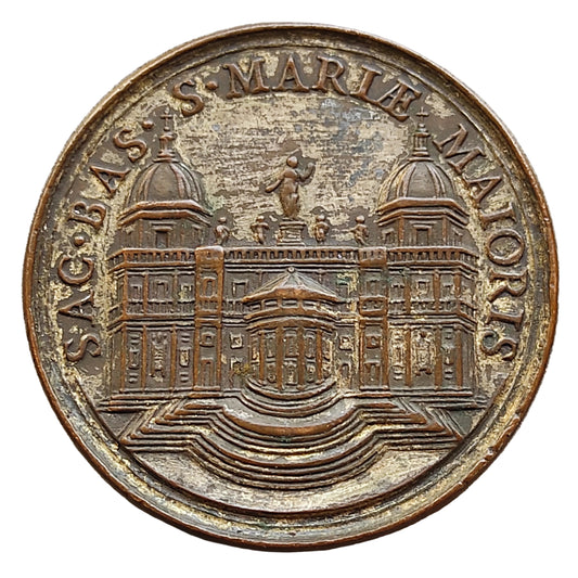 Vatican et Etats Pontificaux Médaille Clemente XI (1700-1721) Santa Maria Maggiore 25.83 gr 37 mm