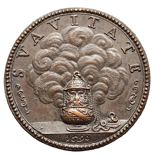 Vatican et Etats Pontificaux Médaille Alessandro VIII (1689-1691) 1690 Svavitate 30 mm 12.77 gr