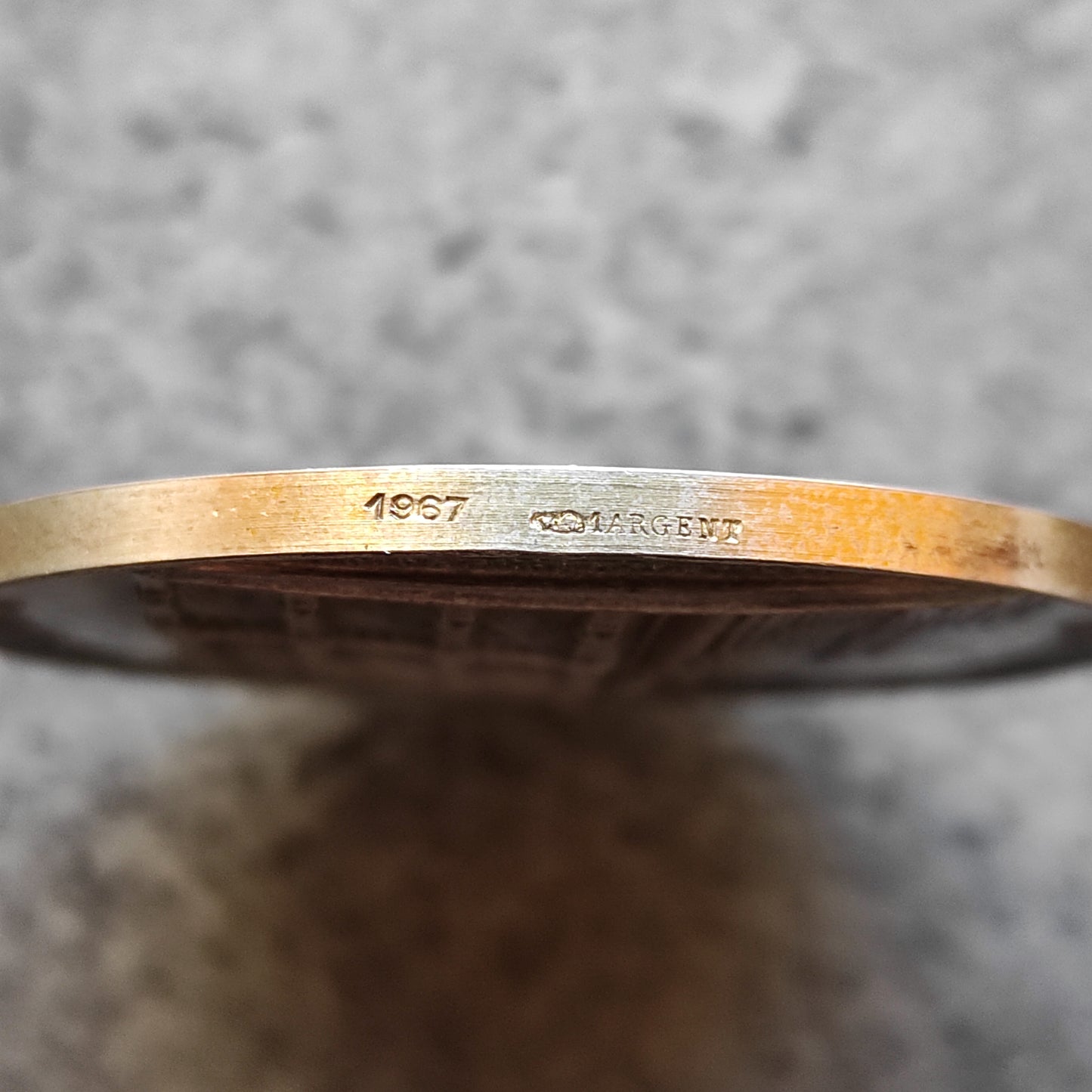 Médaille Sacre Napoléon Ier 1804 Argent Notre Dame de Paris Pivs VII 1967 Argent 34.55 gr