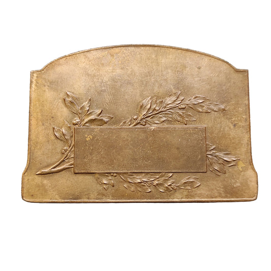 Plaquette Automobile 1906 en Bronze par Coudray 65 x 45 mm 68.59 gr