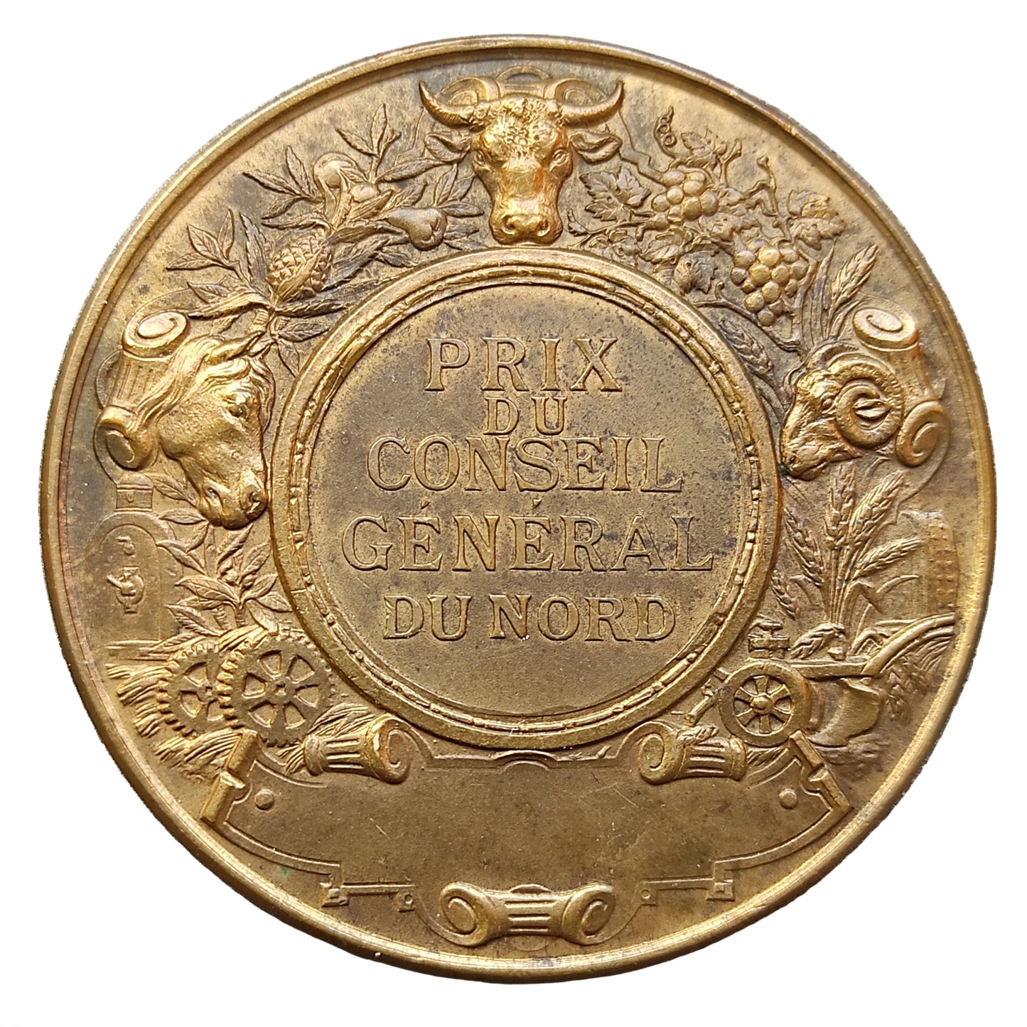 Medalla Precio del Consejo General del Norte por Pillet 50 mm 55,79 gr