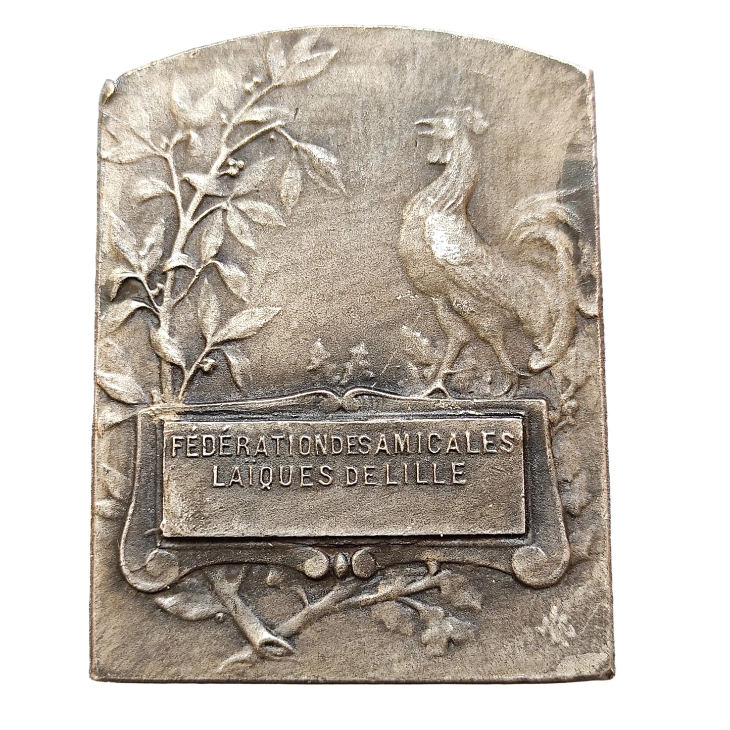 Medalla de la Federación de Amigos Laicos de Lille 53x40 mm 45,09 gr