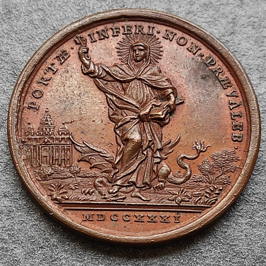 Medaille Papale Clement XII 1731 Election au Pontificat 32 mm 13.01 gr