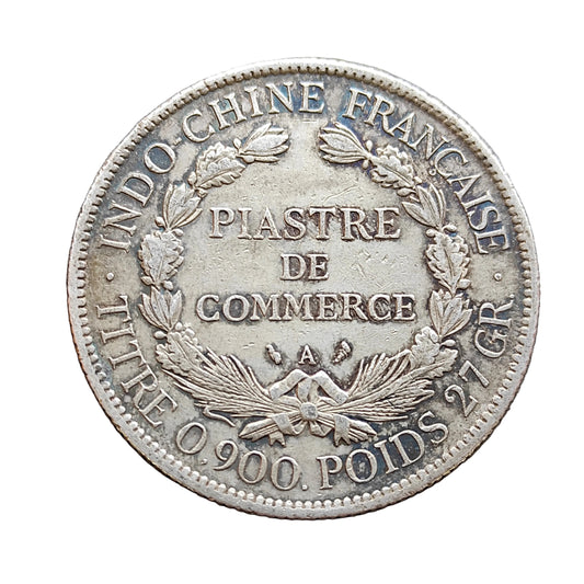 Indochine Française Piastre de Commerce 1906 Argent 26.81 gr