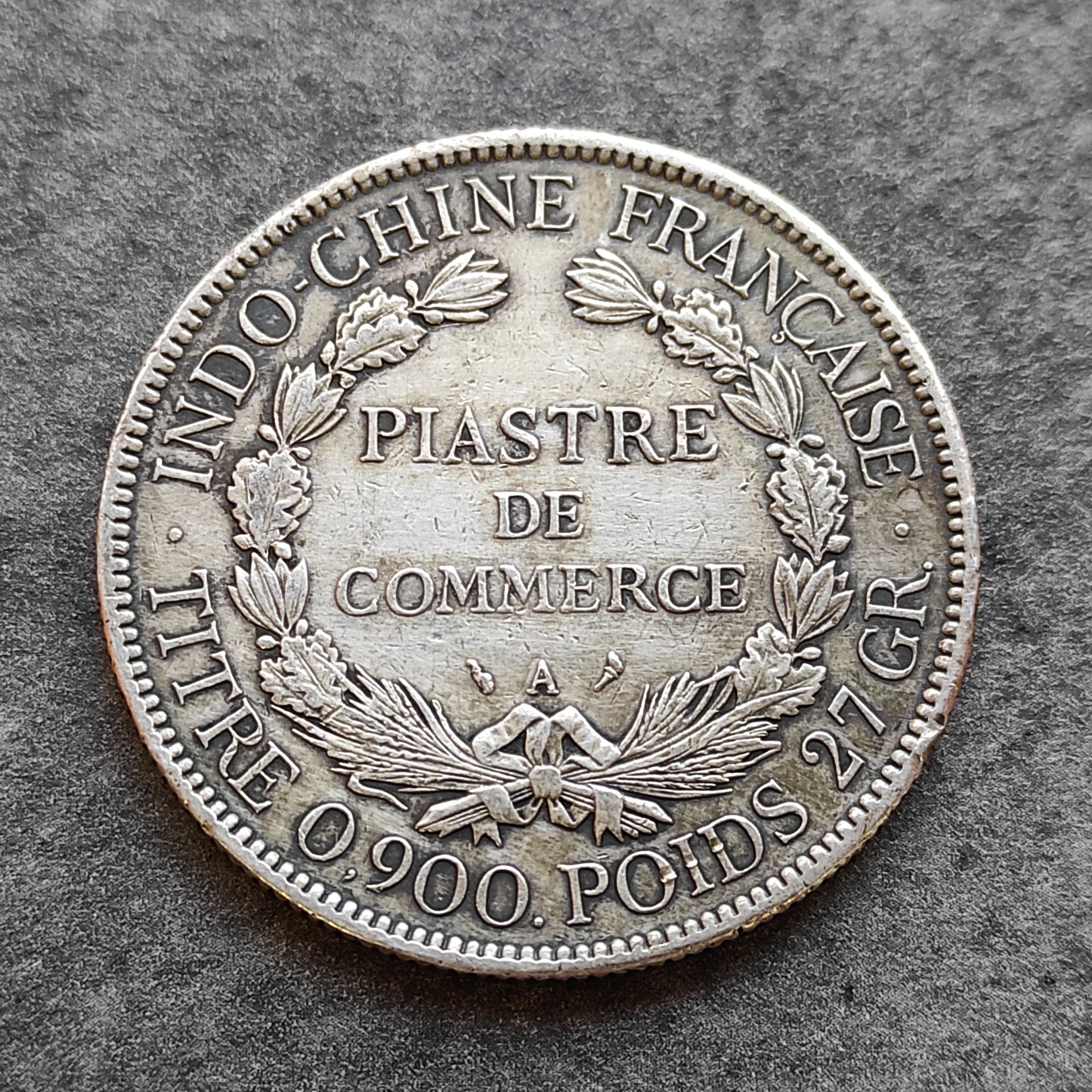 Indochine Française Piastre de Commerce 1906 Argent 26.88 gr
