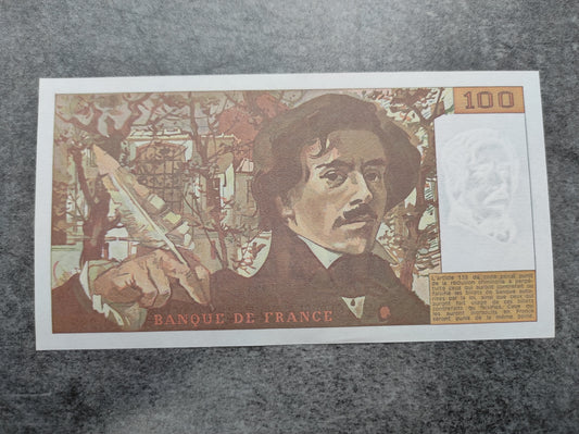 France billet neuf de 100 francs Eugène Delacroix 1993
