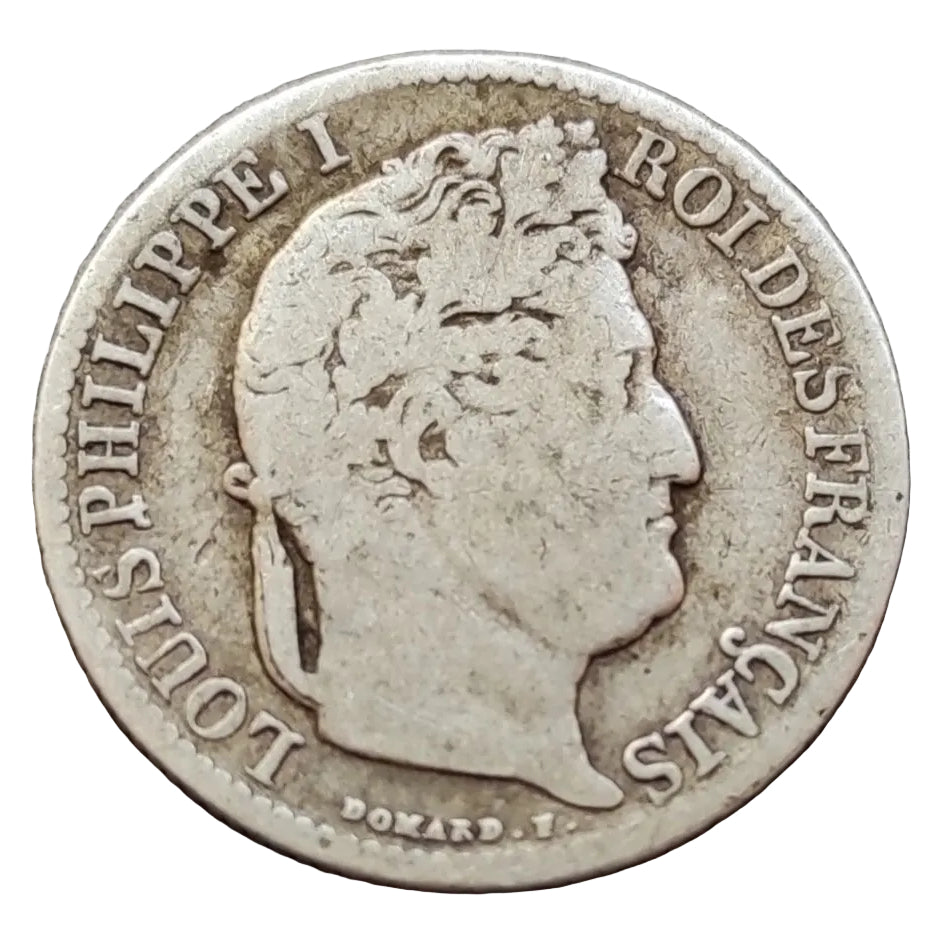 Louis Philippe (1830-1848) 1/2 franc 1843 k Bordeaux silver