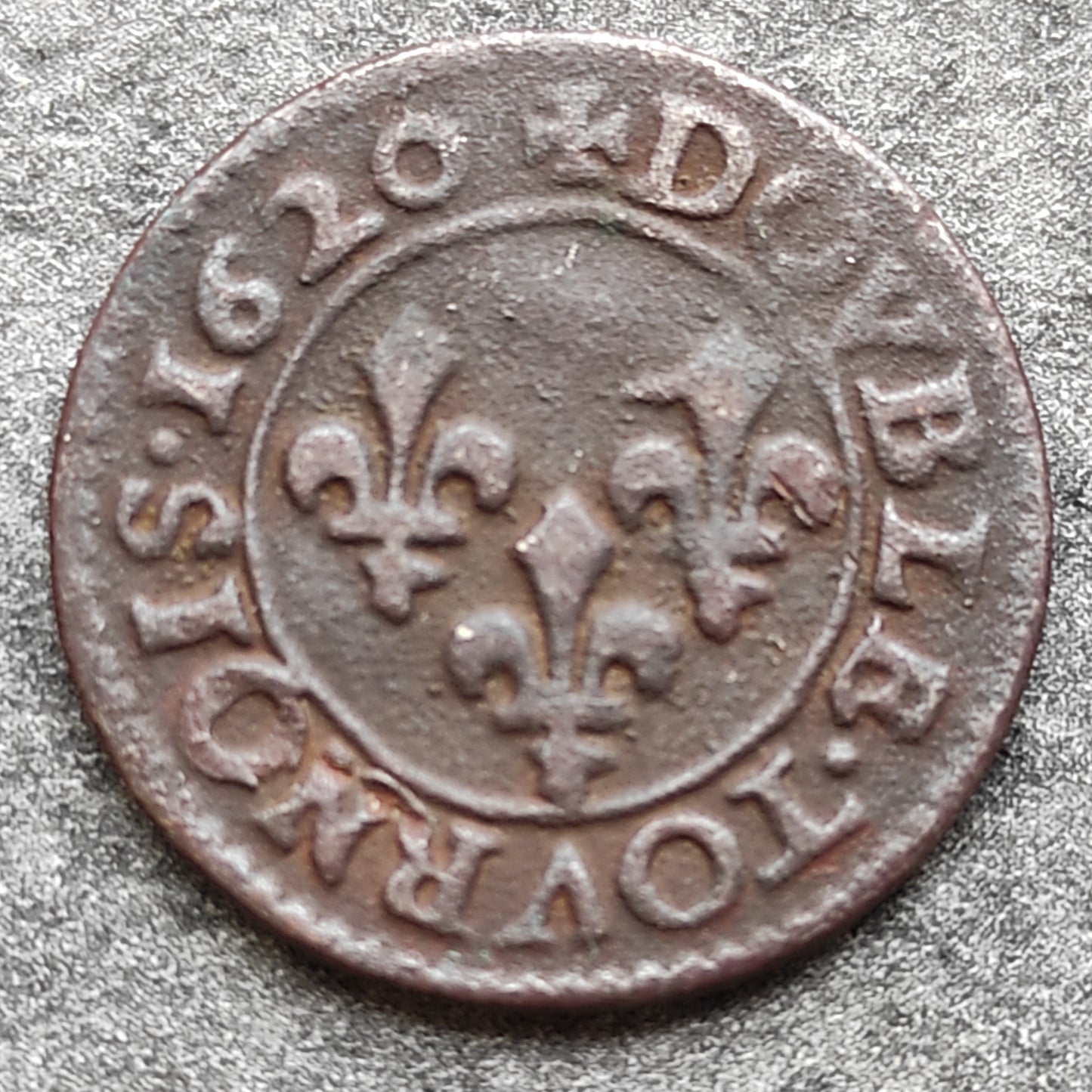 Louis XIII (1610-1643) Double Tournois 1620 G Poitiers