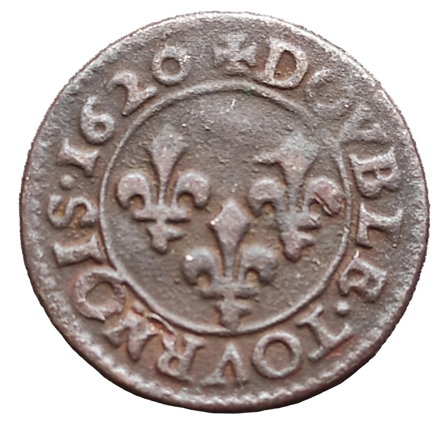 Louis XIII (1610-1643) Double Tournois 1620 G Poitiers