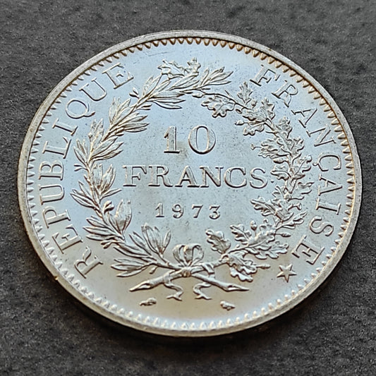 Hercule 10 Francs 1973 Argent