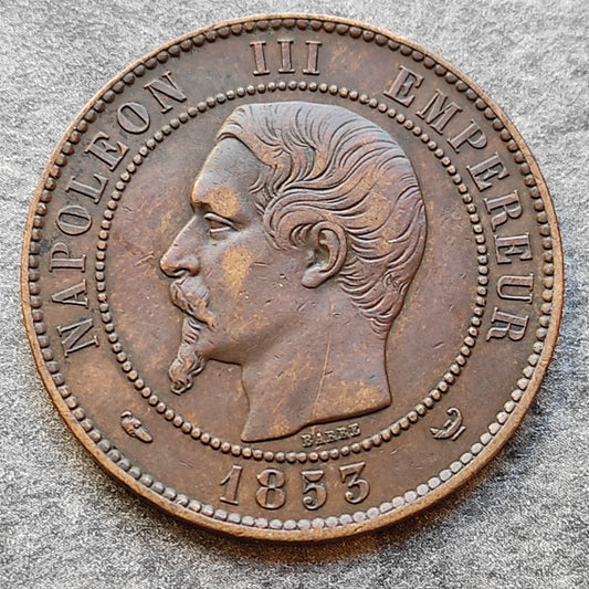 Napoléon III (1852-1870) Visite de Lille 23 24 septembre 1853 Module 10 centimes