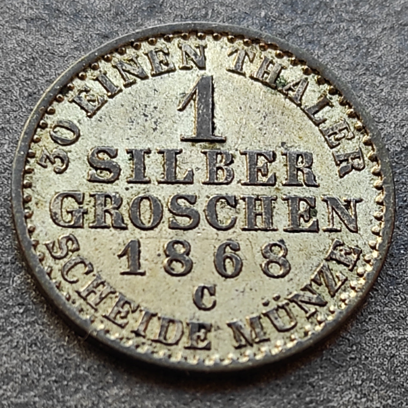 Allemagne Prusse 1 Silber Groschen 1868 C