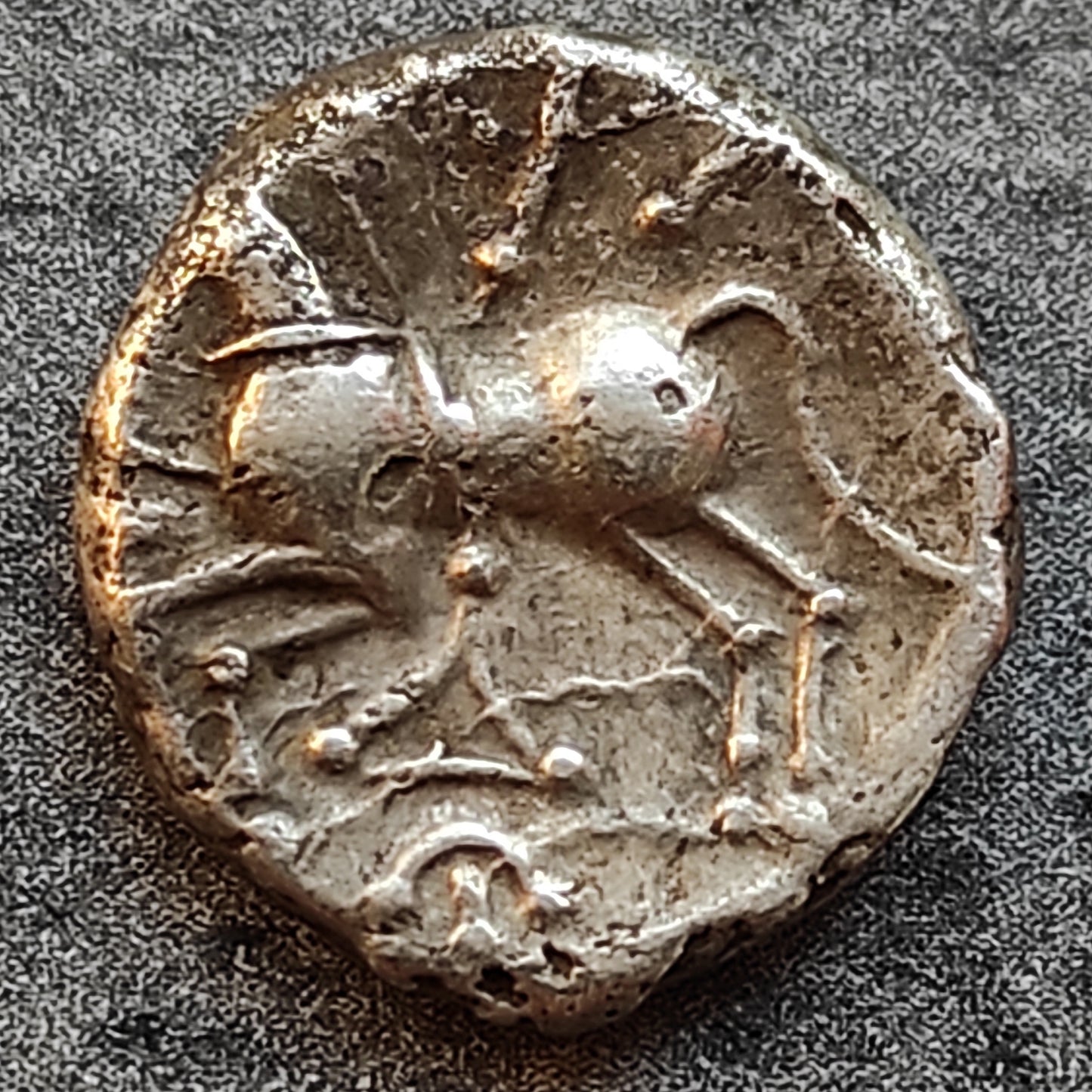 Gaule Lingons (région de Langres) Denier KALETEDOY. Argent. 1.92 gr