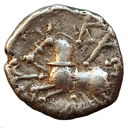 Gaule Lingons ( région de Langres) Denier KALETEDOY. Argent. 1.95 gr