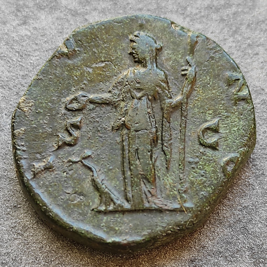 Faustine Jeune - Dupondius - Junon - Ivno - 13.17 gr - 24 mm