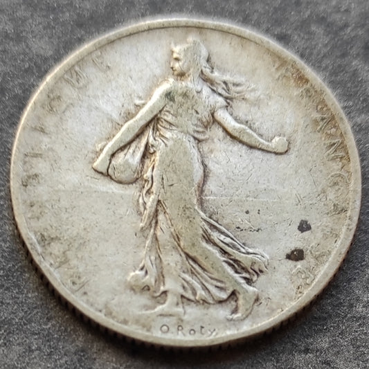 France 2 Francs 1900 Semeuse Argent 9.87 gr