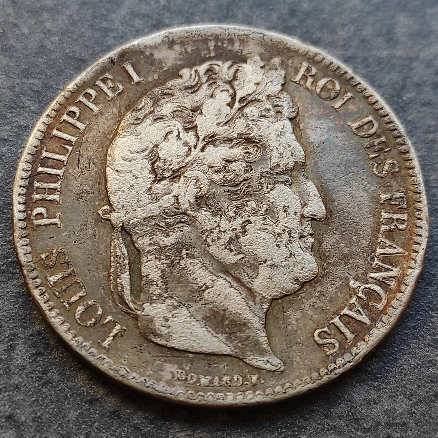 Louis-Philippe Ier (1830-1848) 5 Francs 1835 MA Marseille. Argent 24.56 gr