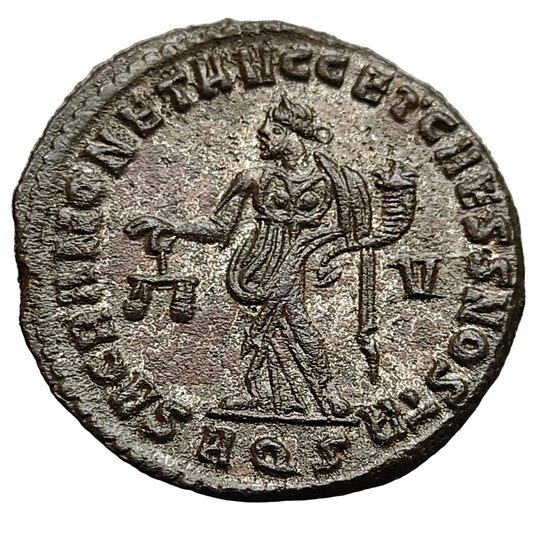 Dioclétien (284-305) Follis Sacra Moneta Aquilée 10.74 gr