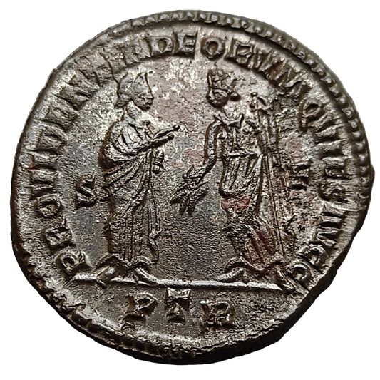 Dioclétien (284-305) Follis PROVIDENT DEOR QVIES AVGG Trêves 11.23 gr