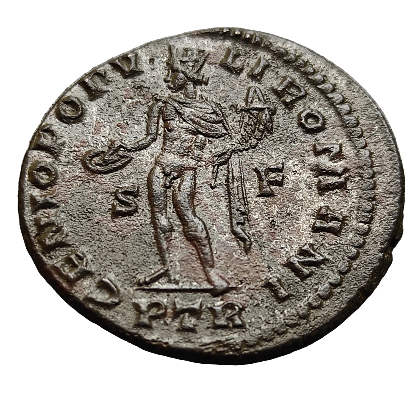 Galère (305-311) Follis Genio Popvli Romani Trêves 8.54 gr