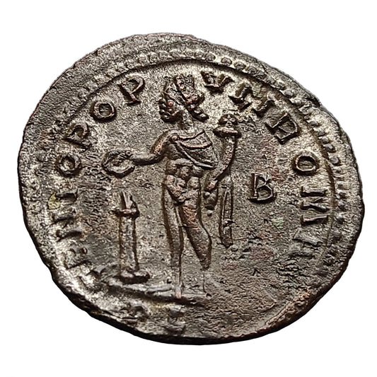 Constance Ier Chlore (305-306) Follis Genio Popvli Romani Lyon 9.73 gr