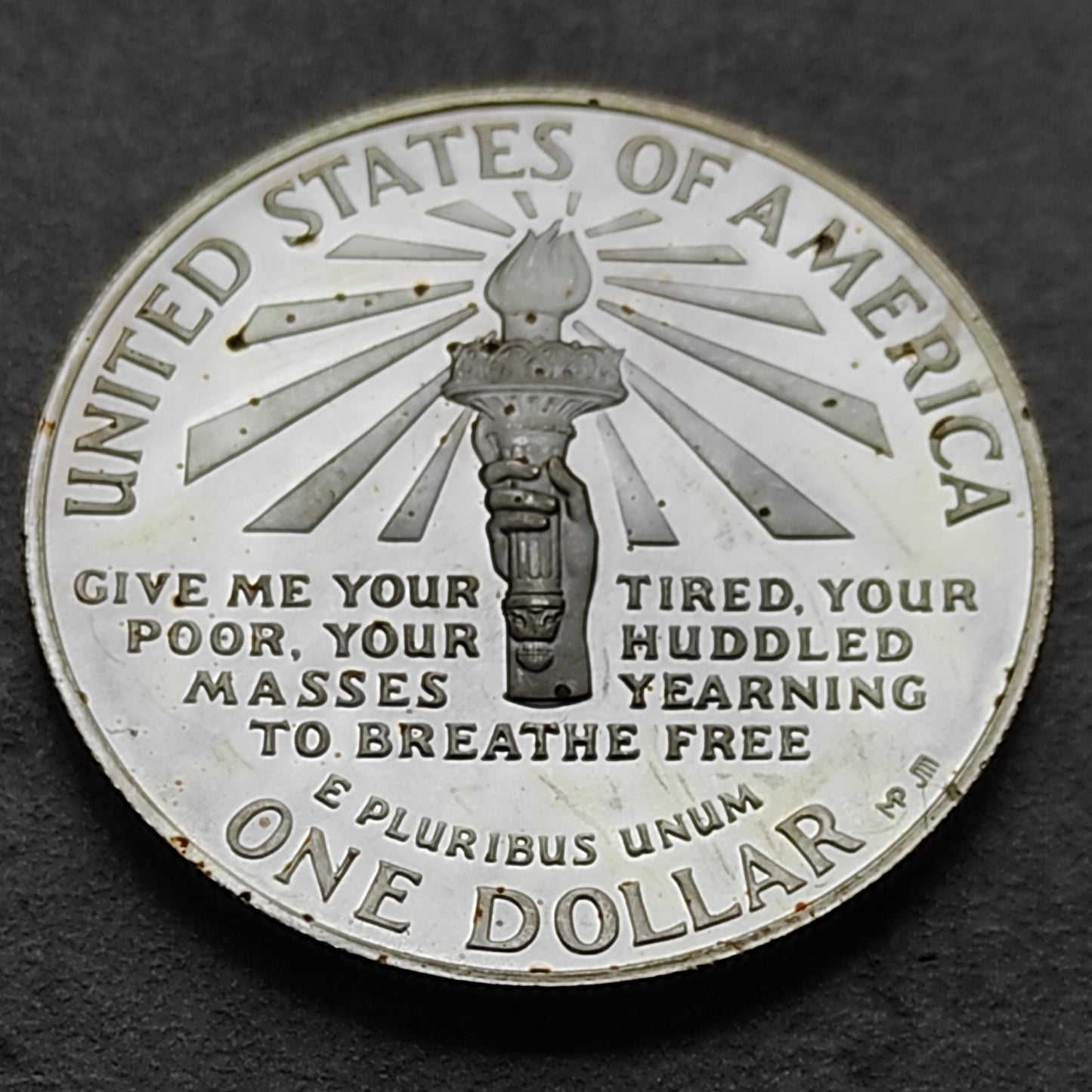 États-Unis 1 Dollar 1986 Statue de la liberté Ellis Island Argent 26.73 gr 38.1 mm USA