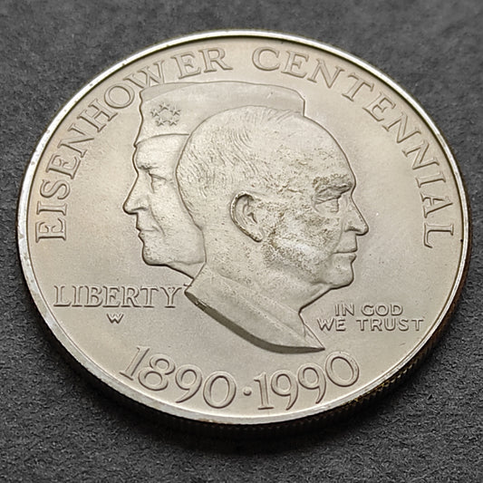 États-Unis 1 Dollar 1990 Dwight Eisenhower Argent 26.73 gr 38.1 mm USA