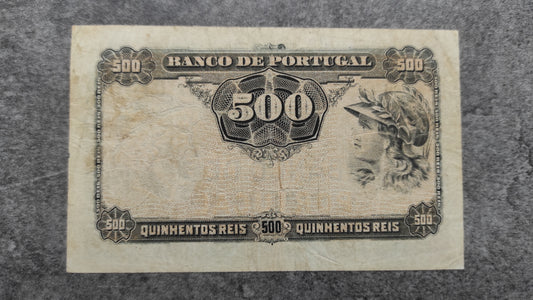 Portugal billet de 500 reis 1904