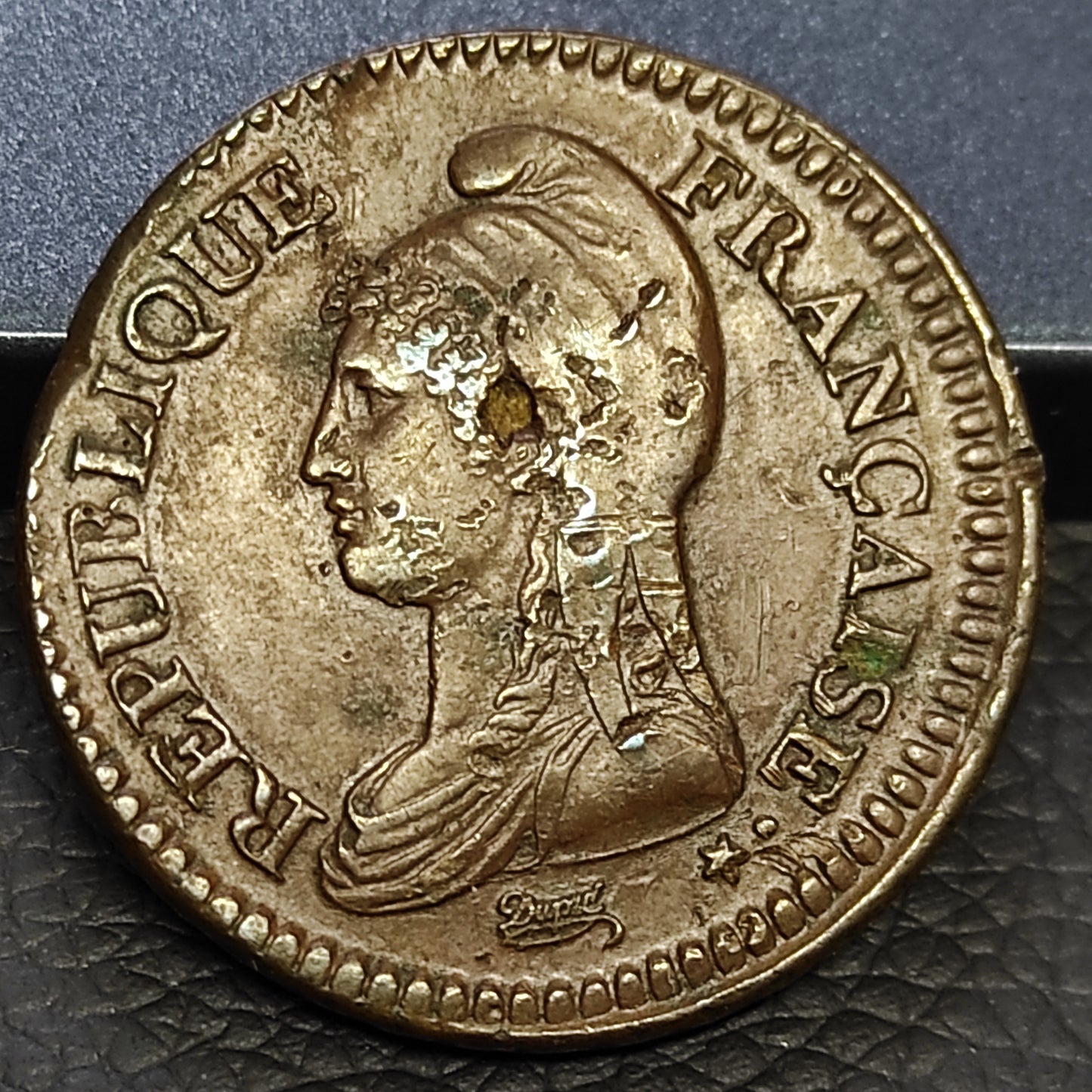 Dupré 1 Décimo Año 8 K Burdeos. 20,46g