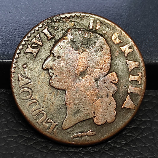Louis XVI (1774-1792) Sol à l'écu de Bearn 1779 Pau 11.66 gr