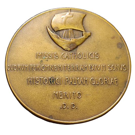 Médaille Georges Goyau. Académie Française - Missis Catholicis. Par Dammann. 217.54 gr. 80.5 mm