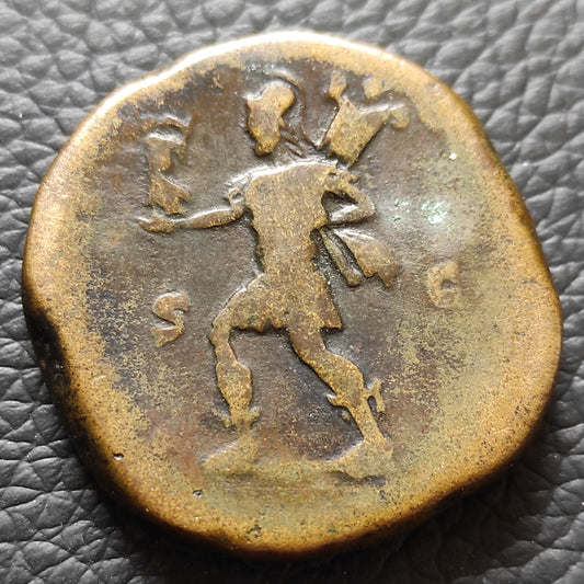 Marc Aurèle (161-180) Sesterce Mars Casqué 24.98 gr