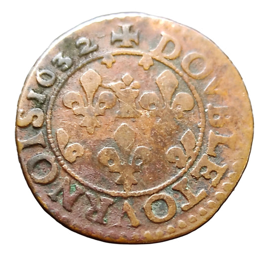 Ardennes - Principauté de Sedan - Frédéric Maurice de la Tour d'Auvergne - Double tournois - 1632 - 2.27 gr