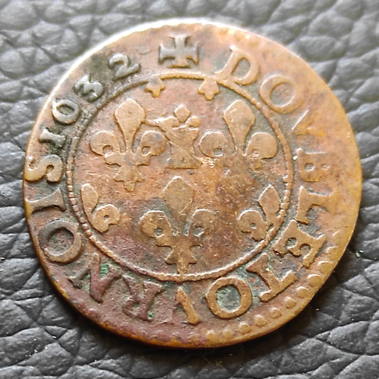Ardennes - Principauté de Sedan - Frédéric Maurice de la Tour d'Auvergne - Double tournois - 1632 - 2.27 gr