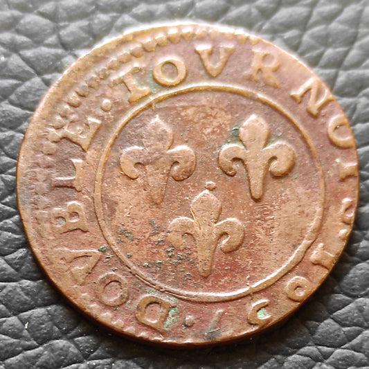 Principauté d'Orange - Frédéric Henri de Nassau - Double tournois - 1637 - 2.99 gr