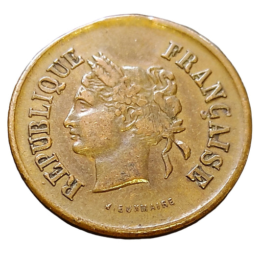 Brass token - Mailloche - Honor to address and force - 2.15 gr