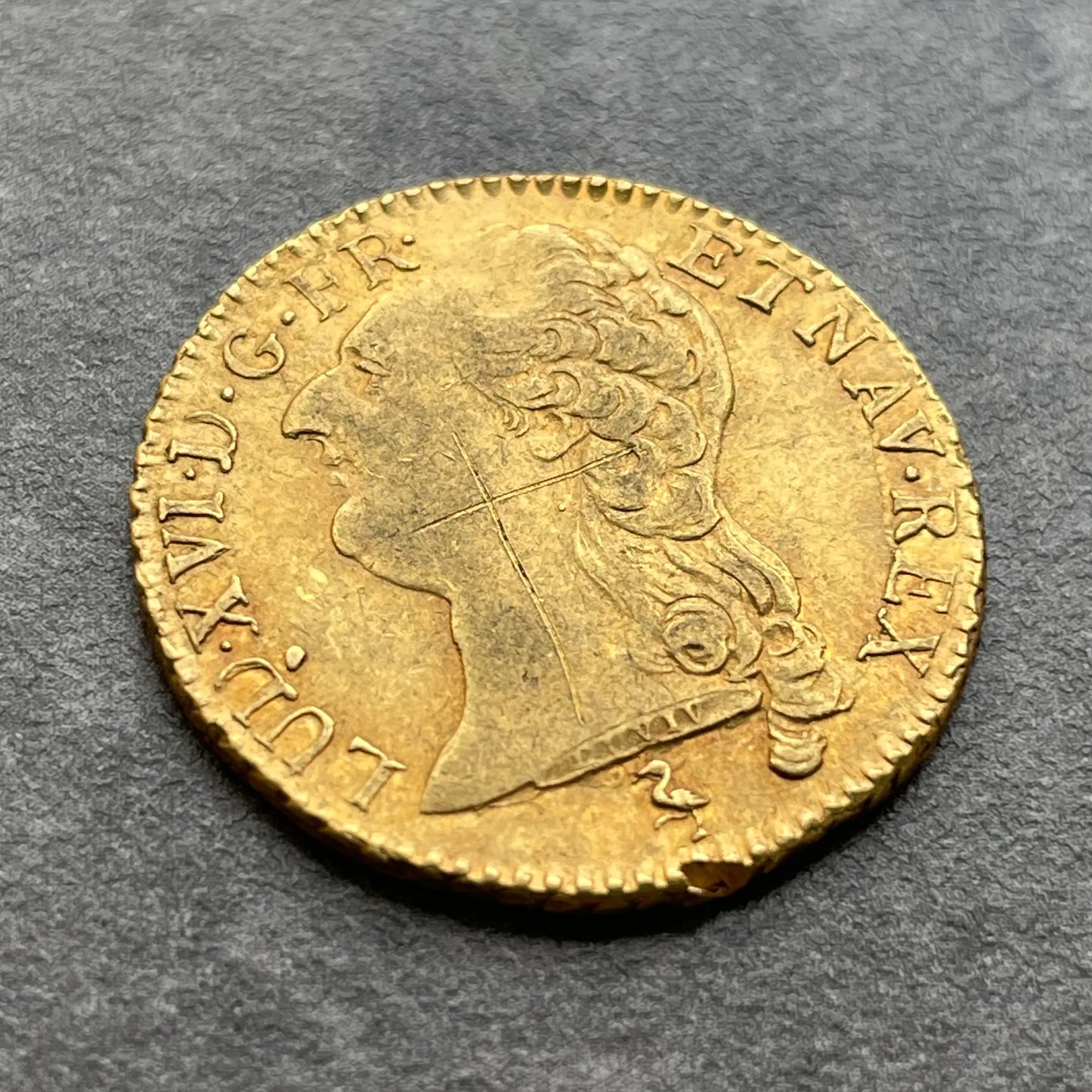 Louis XVI (1774-1793) Louis d'Or with bust naked 1786 in Paris 7.60 gr