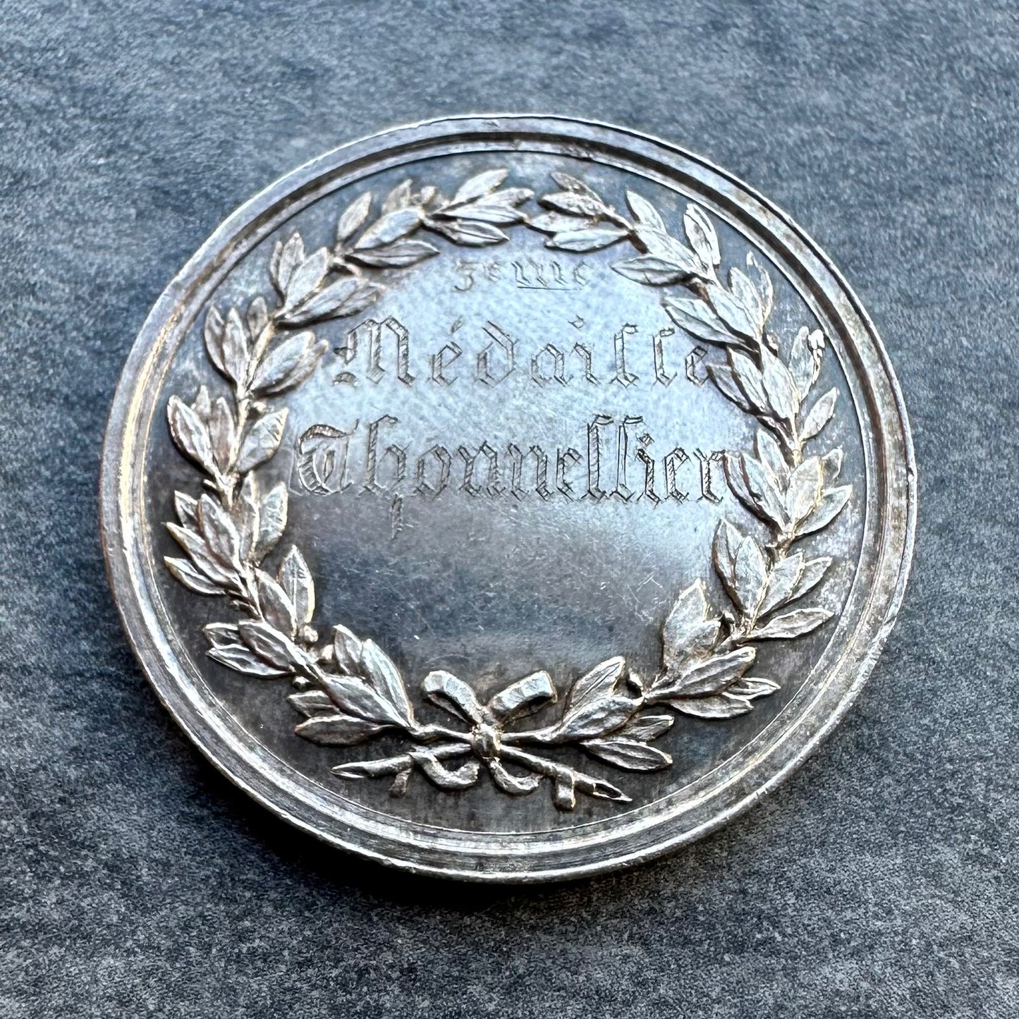 Médaille en Argent ville de Sens (Bourgogne) Cours de Dessin 1966 Silver 9.97 gr