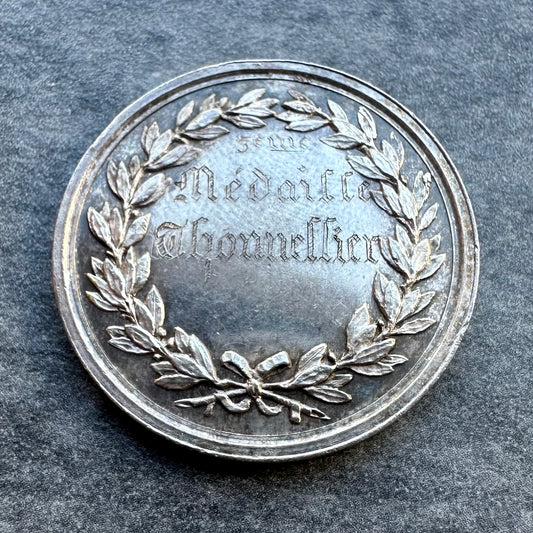 Médaille en Argent ville de Sens (Bourgogne) Cours de Dessin 1966 Silver 9.97 gr