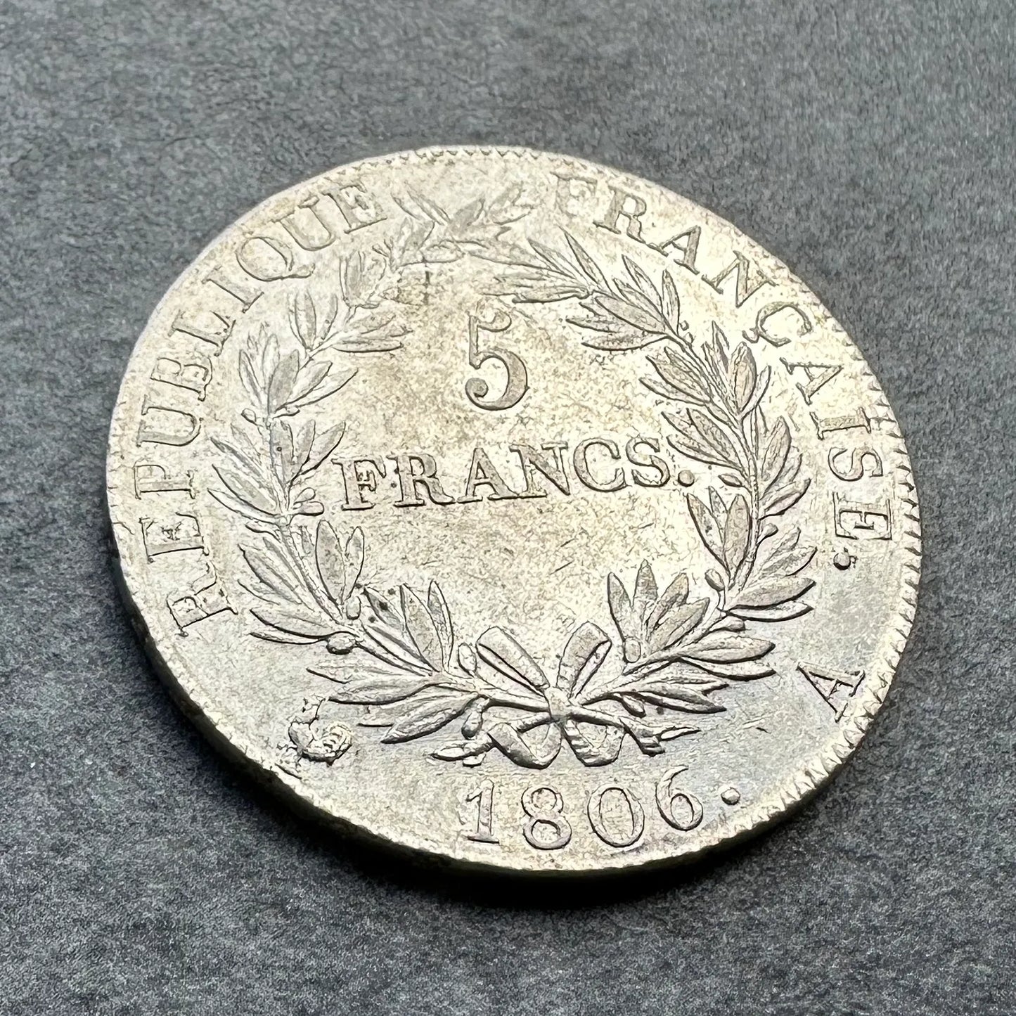 Napoléon Ier (1804-1814) 5 Francs 1806 A Paris Argent 25.01 gr