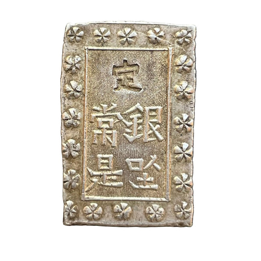 Japon (1837-1854) Silver 1 BU-Gin Ichibu Gin Japon Old coin 8.88 gr